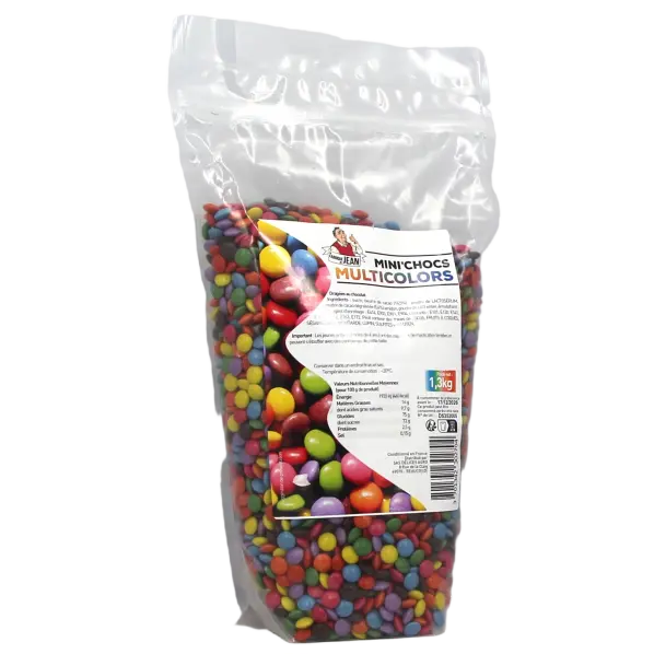 Lentilles chocolat colorées