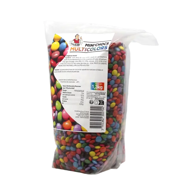 Lentilles chocolat colorées