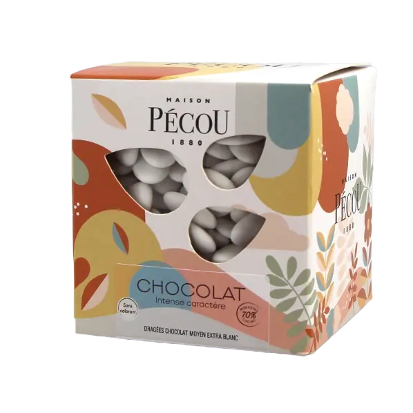 Dragées en chocolat blanches 1 kg