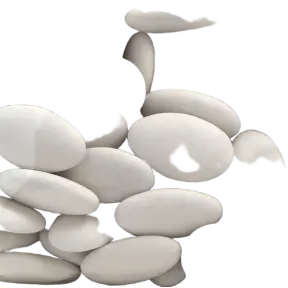 Dragées en chocolat blanches 1 kg - 2