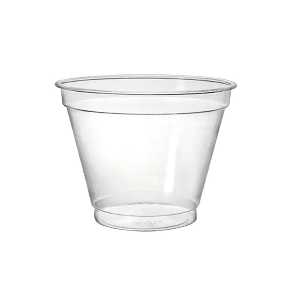 800 pots transparents évasés 26cl