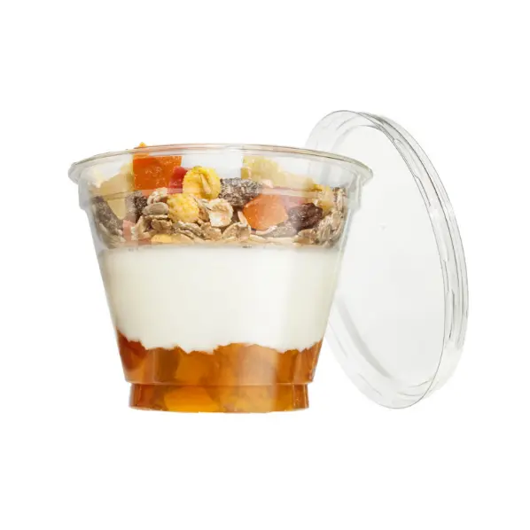 800 pots transparents évasés 26cl