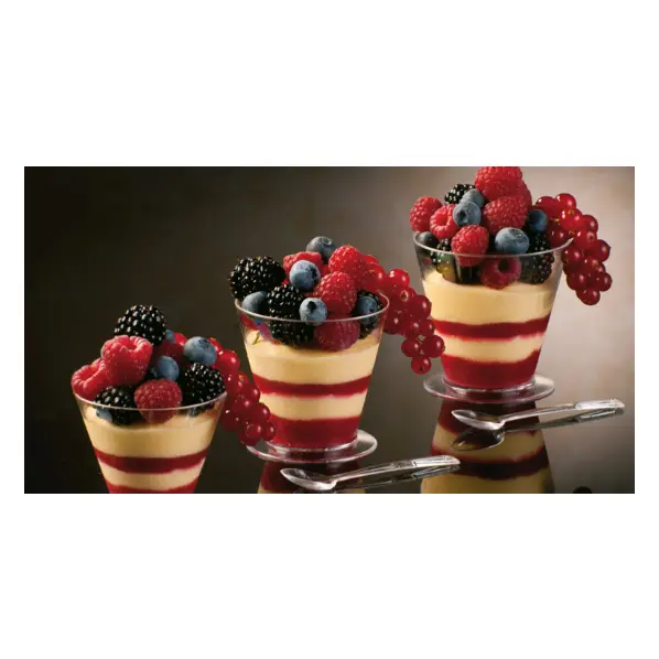 100 grandes verrines rondes 17 cl