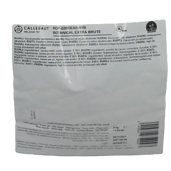 Cacao en poudre Extra Brute 5 kg