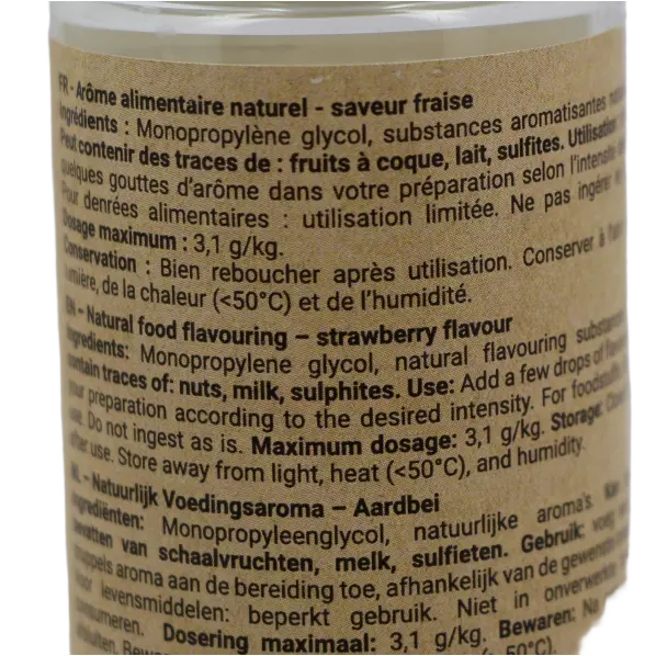 Arôme naturel fraise 120 ml
