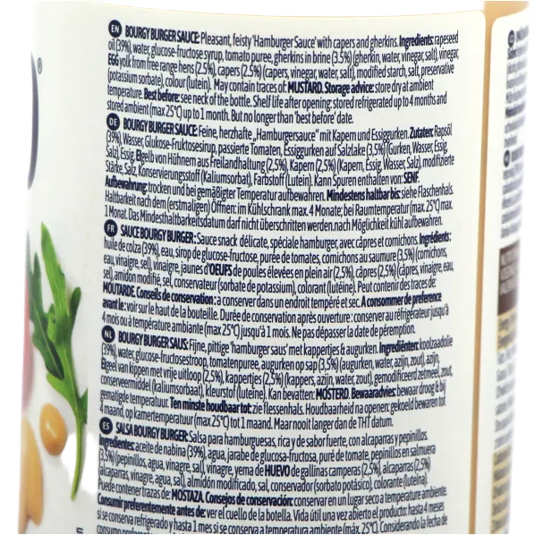 Sauce bourgy burger Risso 1L