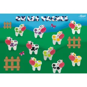 Lot de 100 feves ou santon collection oh les vaches