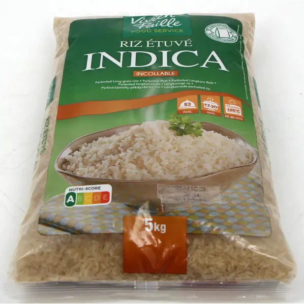 Riz long étuvé INDICA par 5 kg