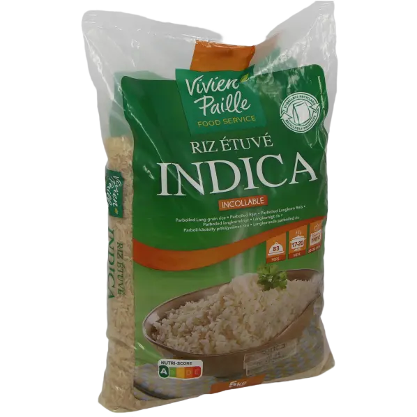 Riz long étuvé INDICA par 5 kg
