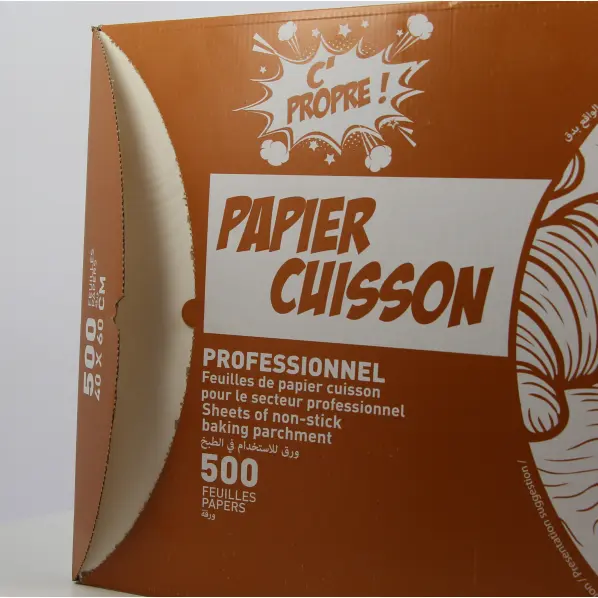500 feuilles de papier cuisson siliconé C Propre 40x60 cm