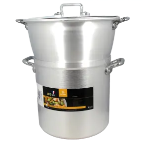 Couscoussier & marmite cuit vapeur en aluminium - 2