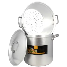 Couscoussier & marmite cuit vapeur en aluminium