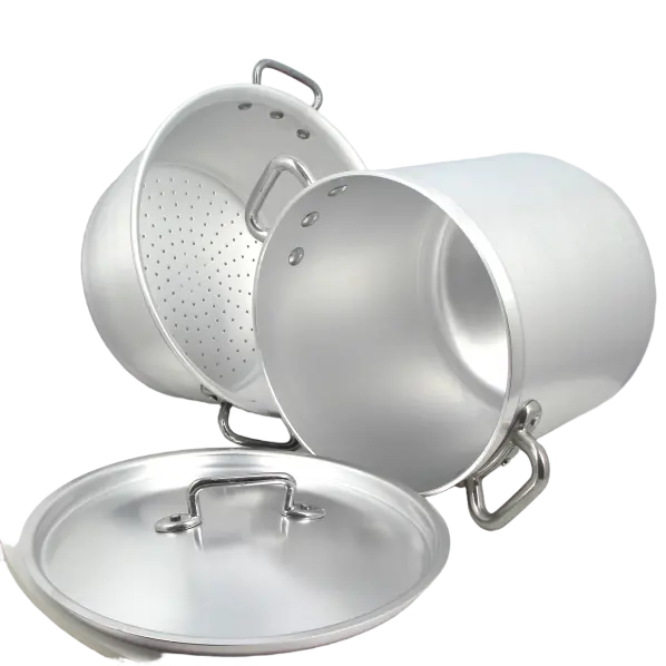 Couscoussier & marmite cuit vapeur en aluminium