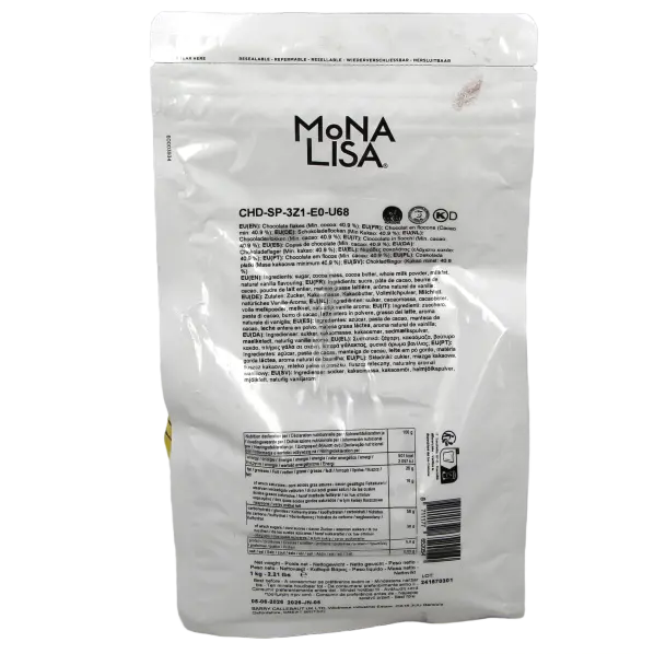 Pailletés super fins en chocolat Barry Mona Lisa 1 kg