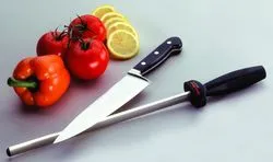 Fusil à Aiguiser Diamant 30 Cm - Grain Fin Pour Couteaux De Chef, Chasse Ou Cuisine