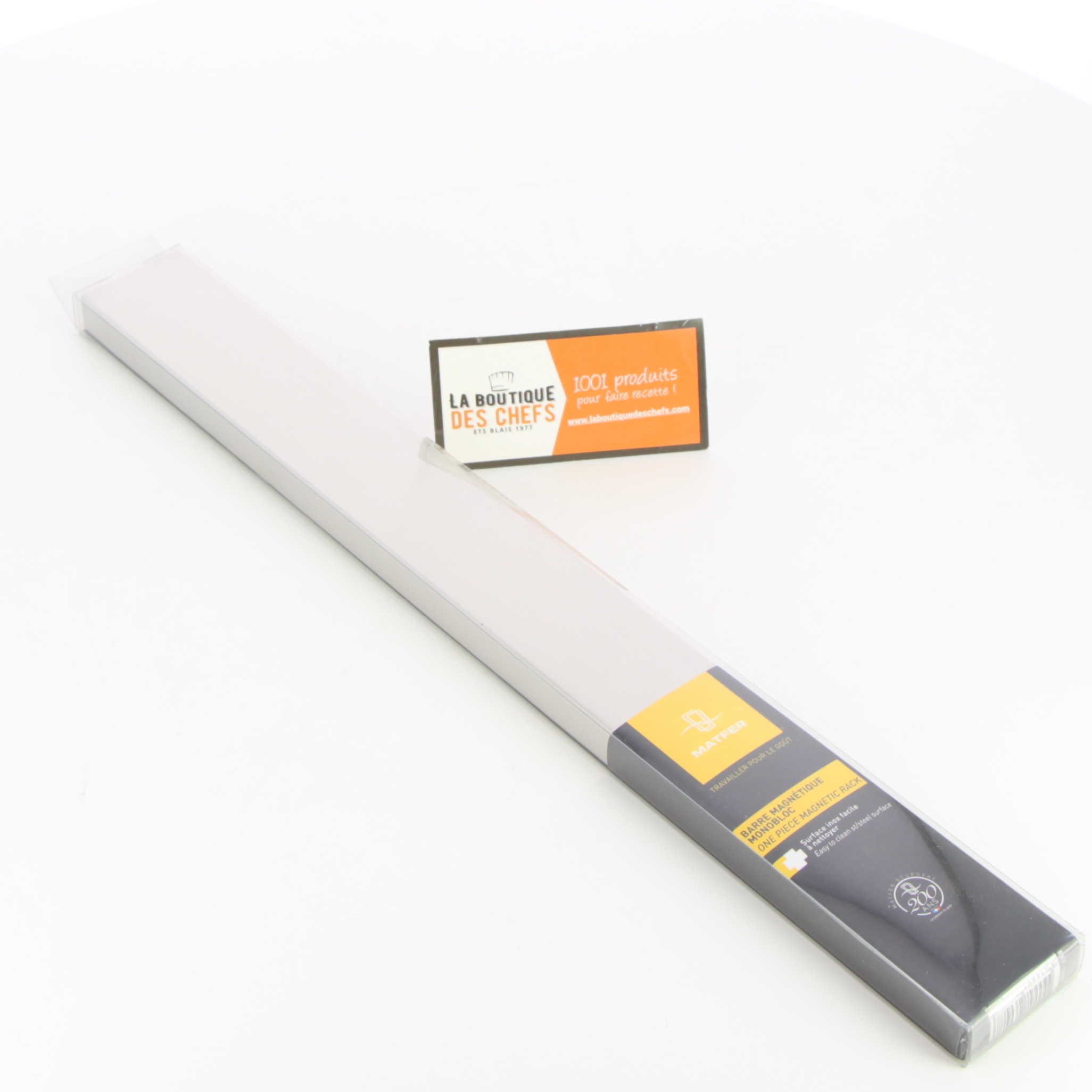 Barre Magnétique Pour Couteaux 40cm - Inox - Fixation 3M Ou Vis - Aimant Fort - Gain De Place