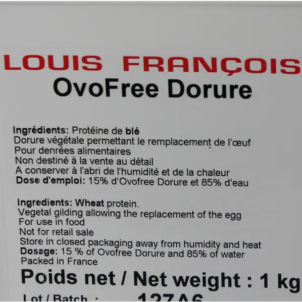 Ovofree Dorure alimentaire Louis Francois
