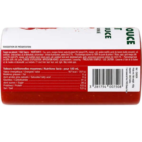 Sauce aigre douce au piment 75 cl