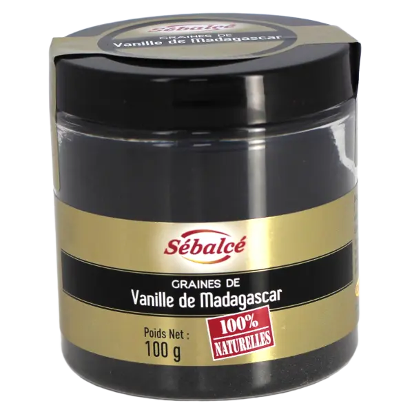 Graines de vanille Bourbon 100 g Sébalcé