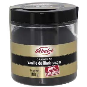 Graines de vanille Bourbon 100 g Sébalcé