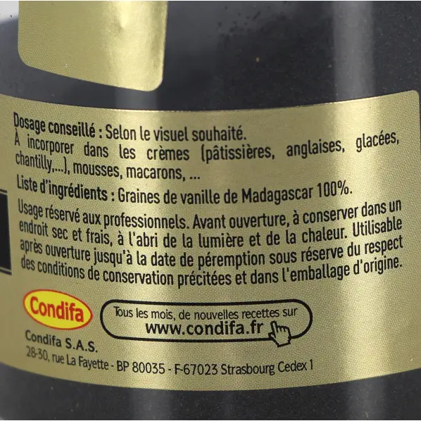 Graines de vanille Bourbon 100 g Sébalcé