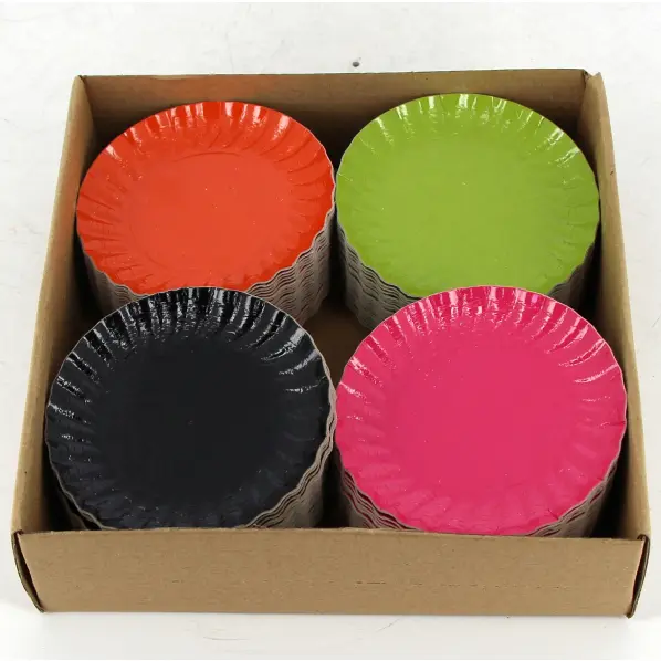 100 assiettes en carton Tutti Frutti 9,7 cm