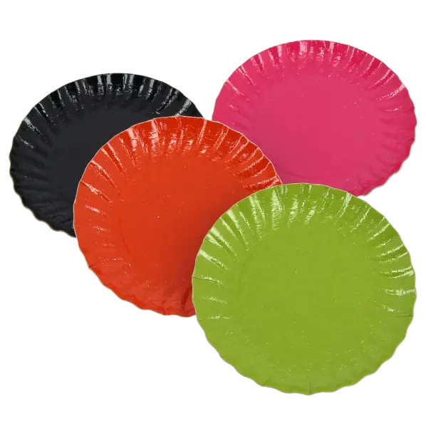 100 assiettes en carton Tutti Frutti 9,7 cm