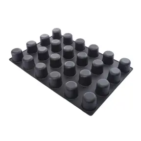 24 moules en silicone cylindres hauts & dessus arrondi Flexipan Inspiration 6 cm