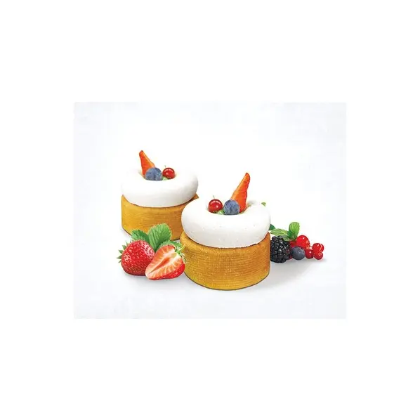 24 moules en silicone Ring Flexipan Inspiration 8 x 2,3 cm