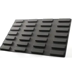 28 moules en silicone barre relief mosaïque Flexipan 10 x 3 cm - 2