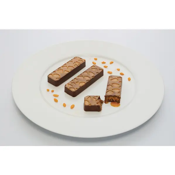 28 moules en silicone barre relief mosaïque Flexipan 10 x 3 cm