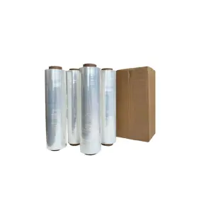 4 rouleaux de film étirable en PE sans PVC