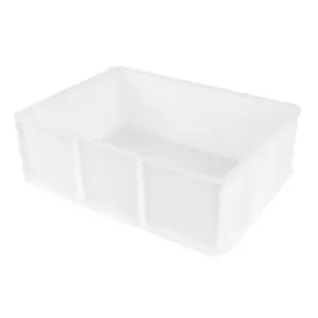 Demi-bac à pâtons plastique blanc 40x30 cm