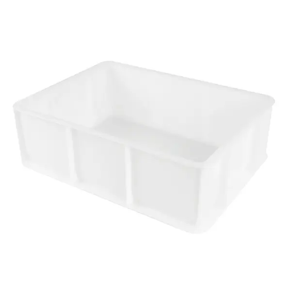 Demi-bac à pâtons plastique blanc 40x30 cm