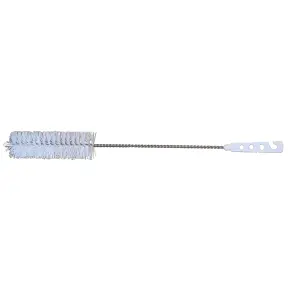 Goupillon en inox manche blanc