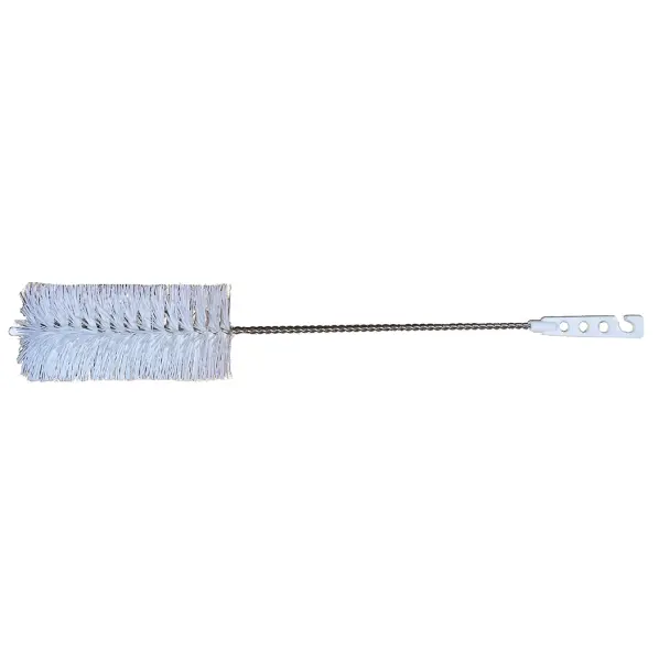 Goupillon en inox manche blanc