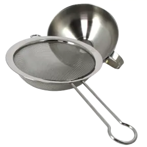 Entonnoir avec tamis en inox amovible pour siphon - 2