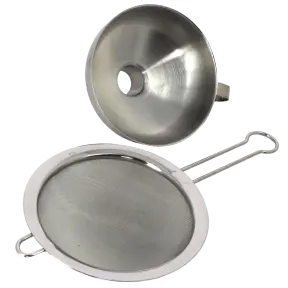 Entonnoir avec tamis en inox amovible pour siphon - 3