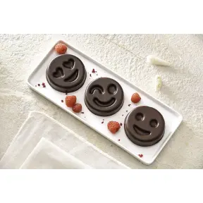 Moule 24 smileys flexipan