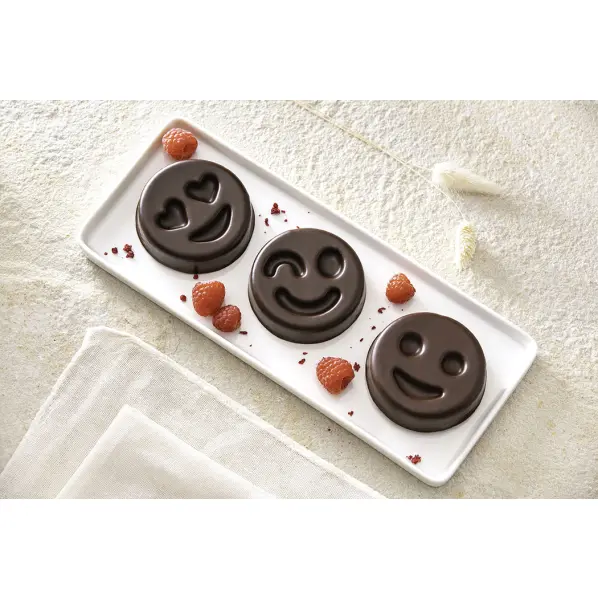 Moule 24 smileys flexipan