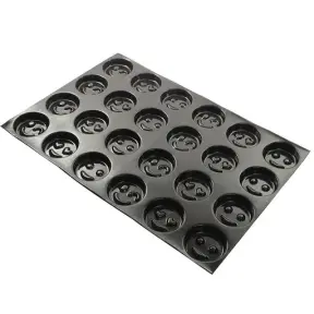 Moule 24 smileys flexipan - 2