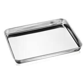 Plat japonais en inox + grille 31 x 24 cm - 2