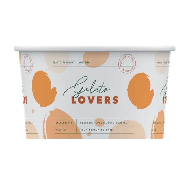 Pots à glace en carton Gelato Lovers