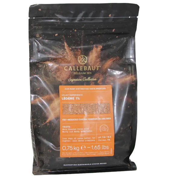 Poudre de cacao légère 1% MG 750 g