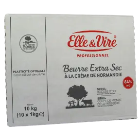 Beurre extra sec Elle & Vire 84% 10 kg