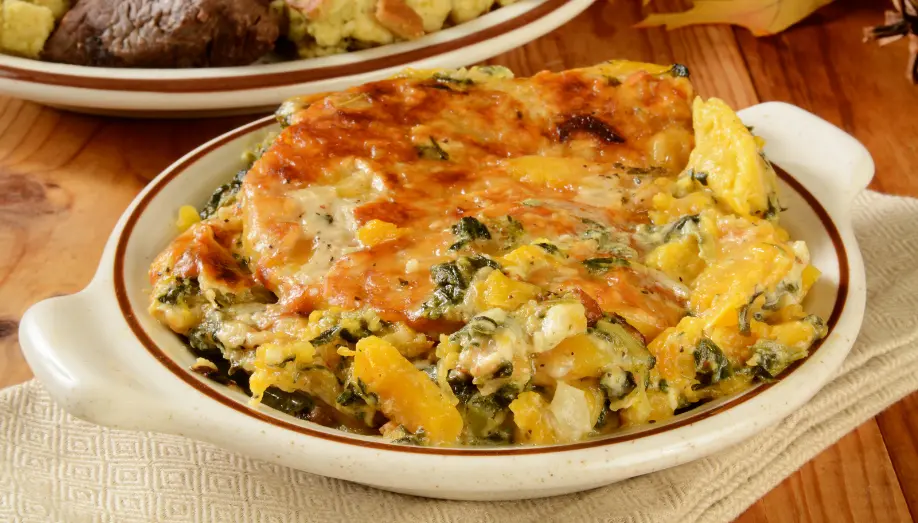 Gratin de butternut au four