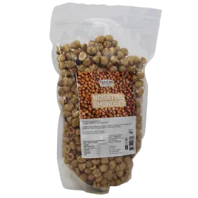 Noisettes blanchies entières pour pâtisseries 1 kg