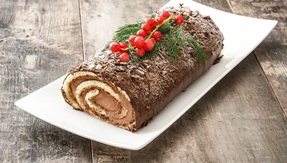 Bûche de Noël au chocolat facile