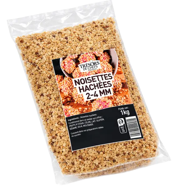 Noisettes décortiquées hachées grillées 1 kg