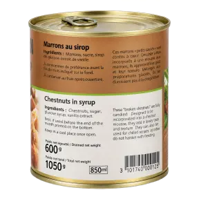 Brisures de marrons SABATON au sirop boîte 4/4 - 2